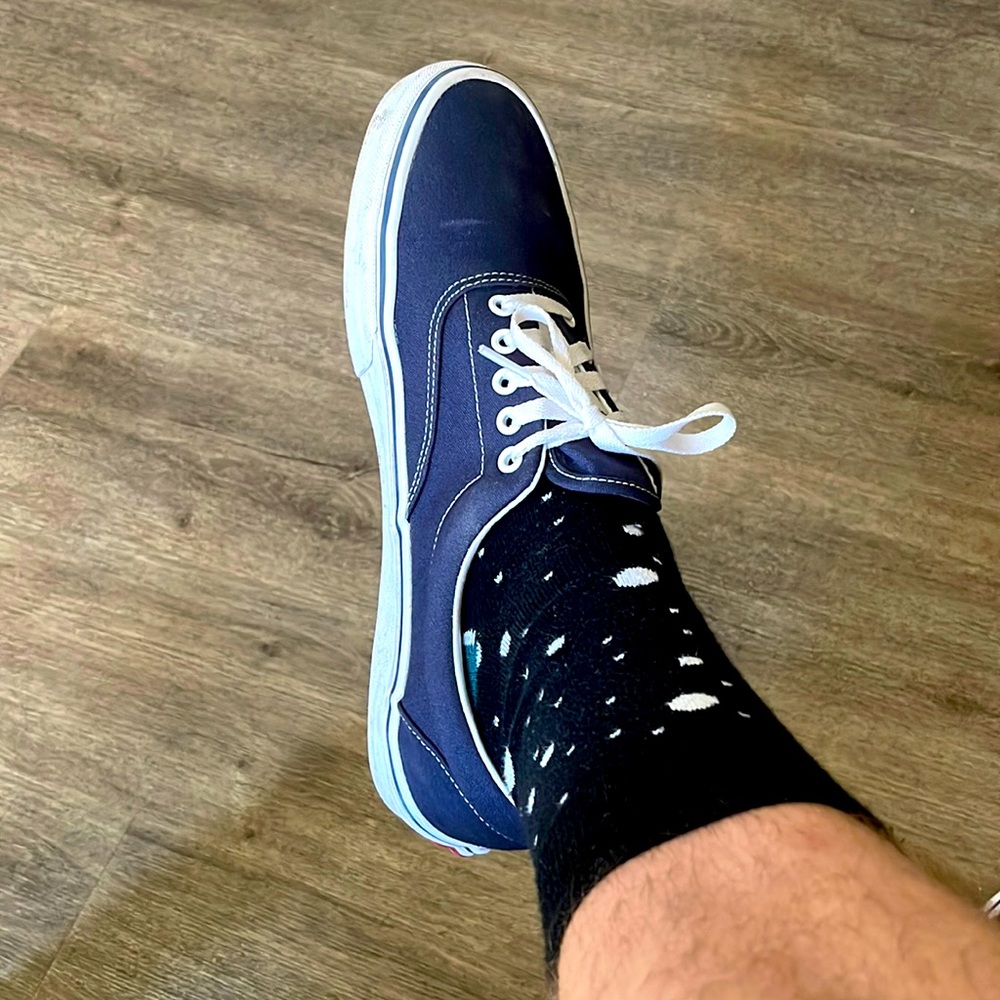 Mens size 12 vans navy blue rare